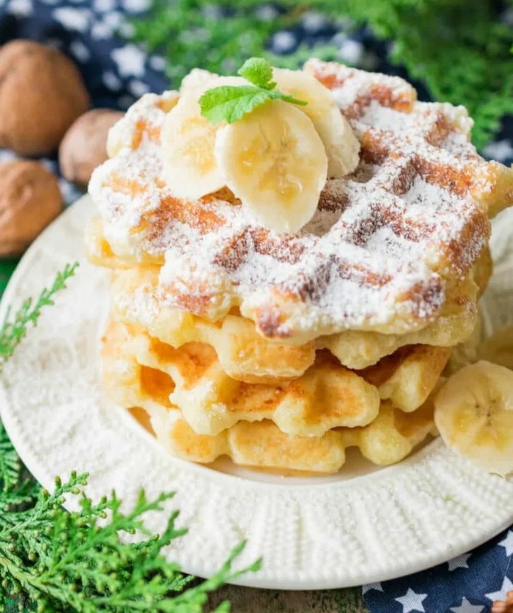 Нежные творожные вафли для яркого утра