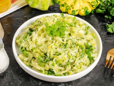 Энергия лета в каждой ложке: как патиссоновый салат улучшает пищеварение