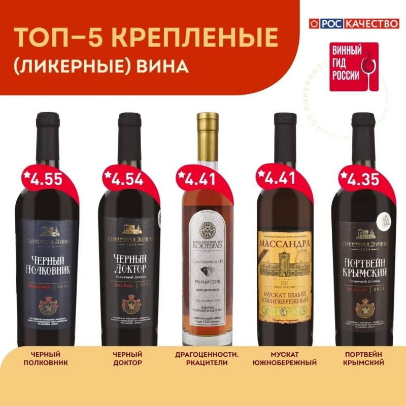 Черный полковник стал королем крепленого вина по версии Роскачества