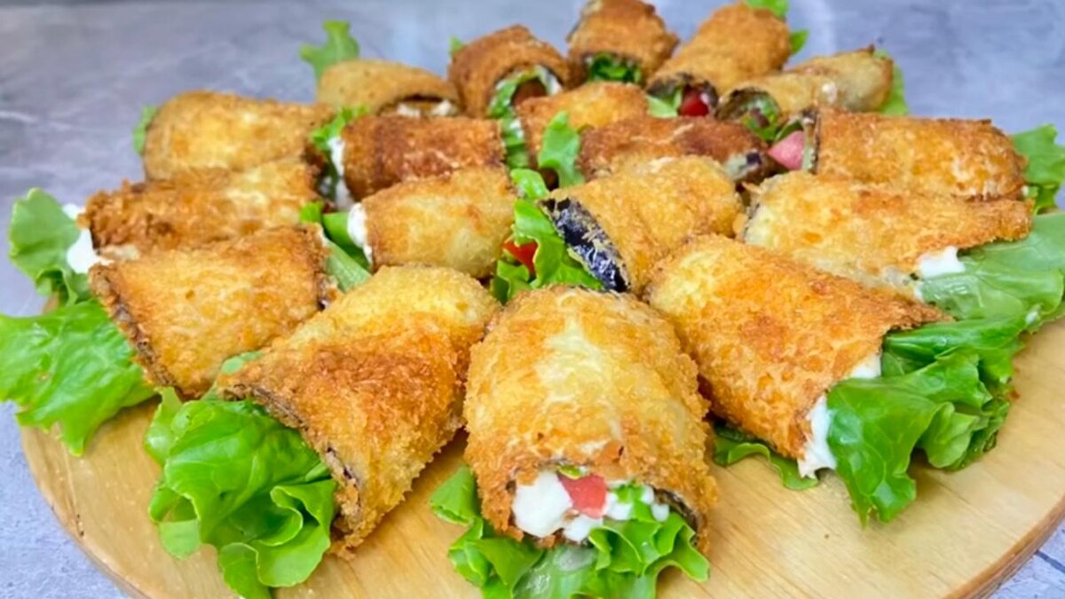 Удивительные рулетики из баклажанов: зарядите праздник яркими вкусовыми комбинациями