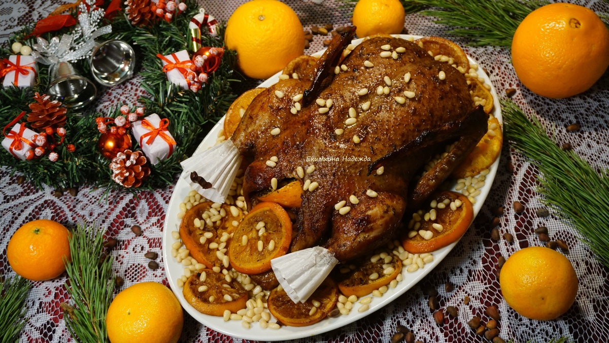 Рождественская утка с апельсинами: простой и вкусный рецепт