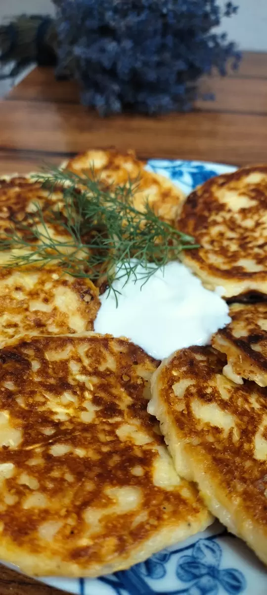 Оладьи из кабачков с творогом