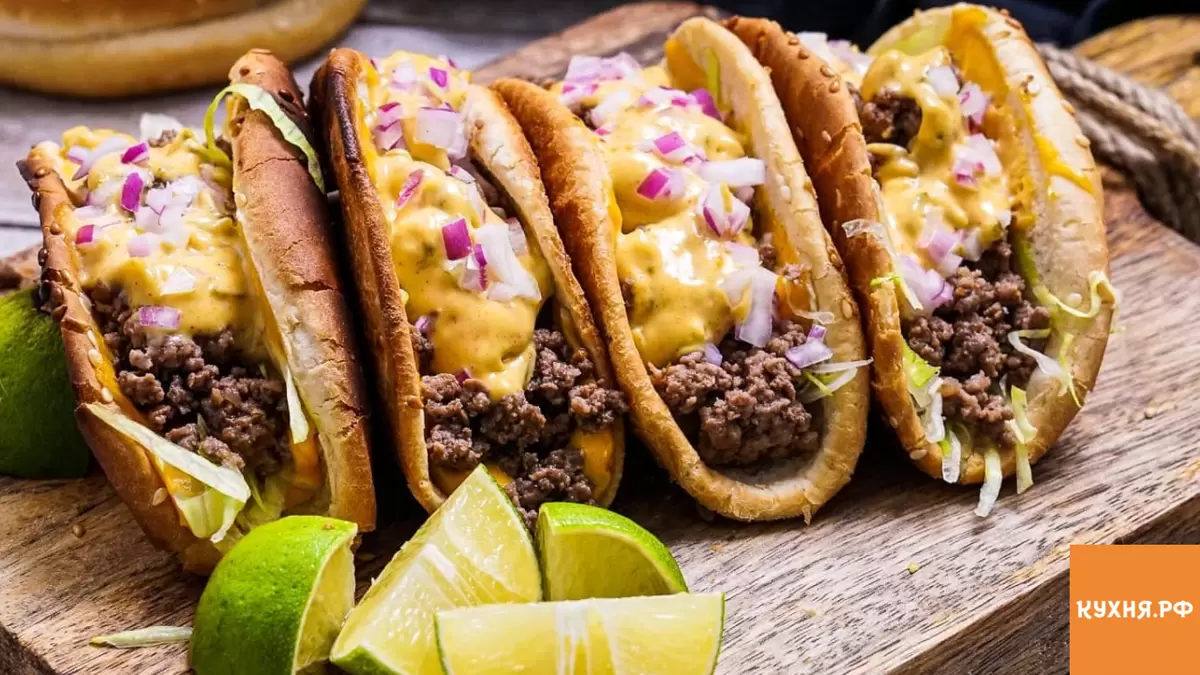 Вкусная мексиканская фантазия: тако-бургер в аэрогриле