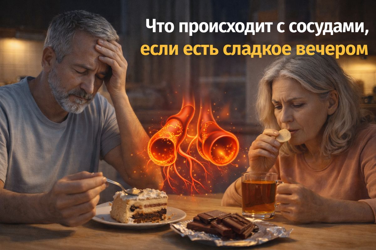 Как вечерние сладости влияют на здоровье сосудов